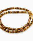 Picture Jasper + Gold Necklace