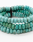 Turquoise Bead Three Strand Bracelet