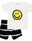 Drippie Smiley Shirt & Short Set NB