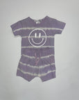 Lilac Striped Tie-dye Smiley Short Se 3M