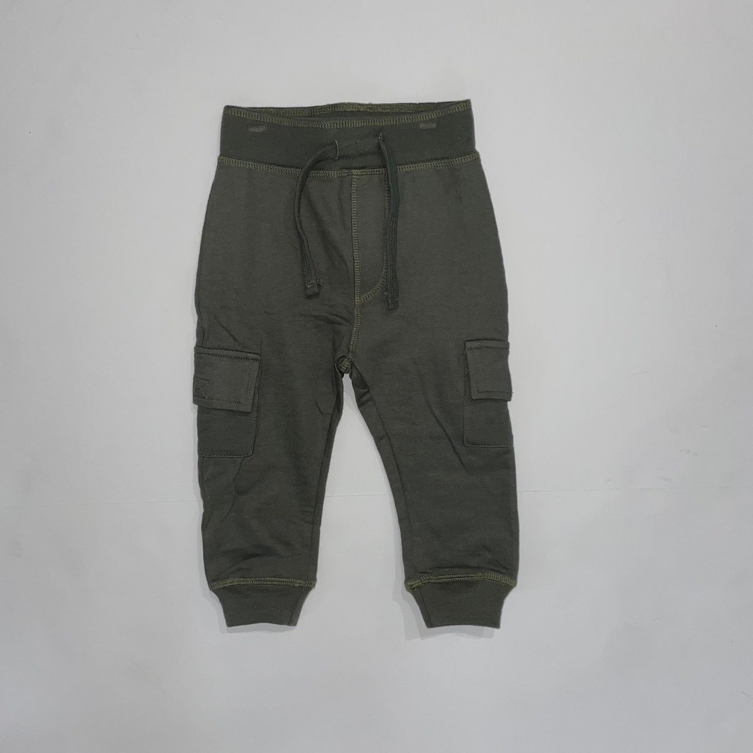 Olive Cargo Joggers 6M