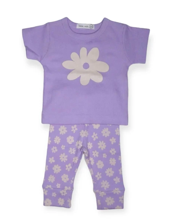 Lilac Daisy Tee &amp; Jogger Set