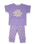 Lilac Daisy Tee & Jogger Set
