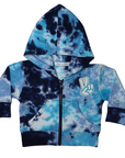 Peace Out Blue Tie Dye Hoodie 6M