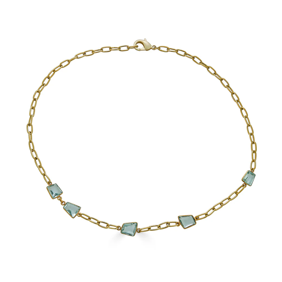 Asymmetrical Quartz Crystal Necklace