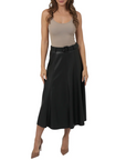 Mercedes Pu Skirt - Black