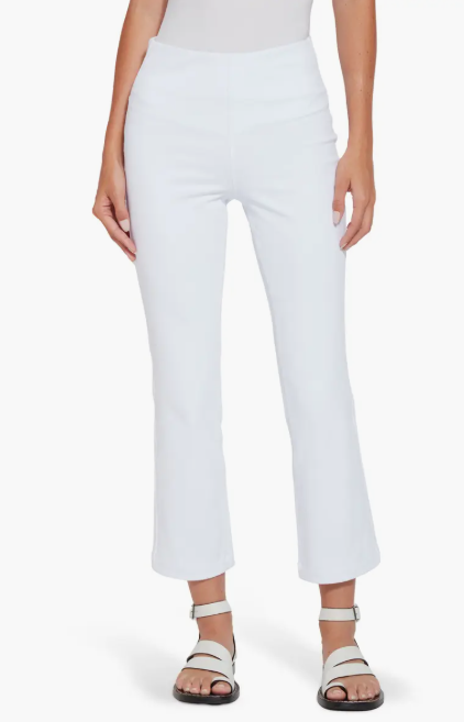 White Ankle Boot Pants