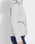 Reversible Cashmere Zip Up Cardigan