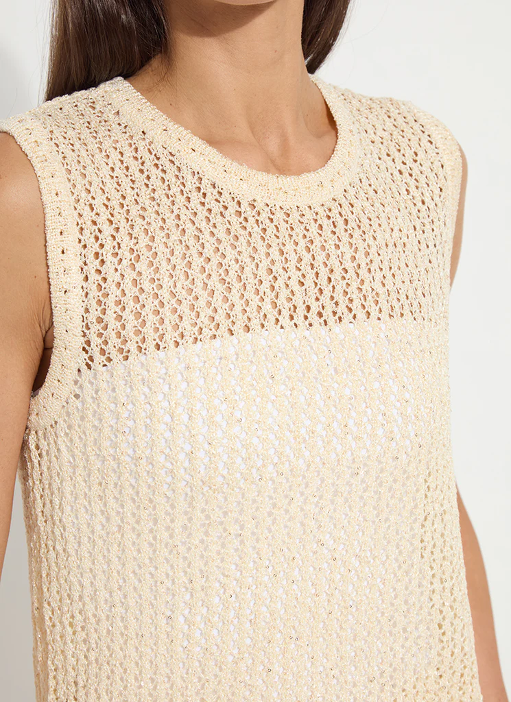 Avery Sequined Knit Shell