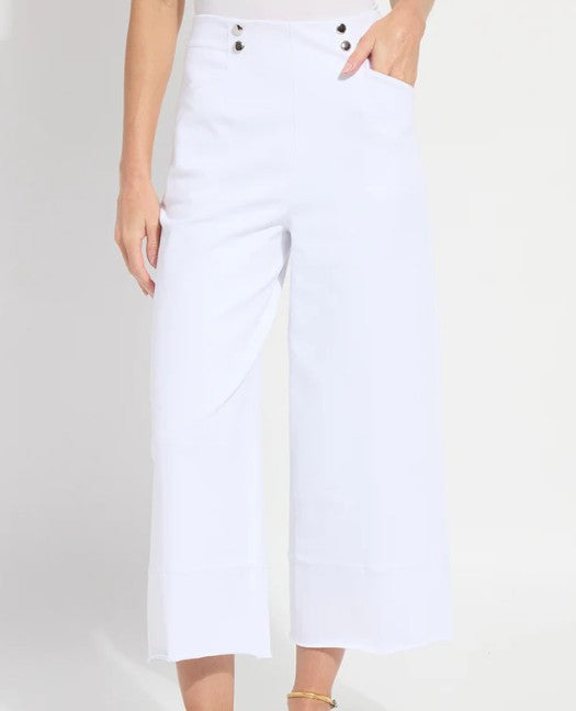 Lysse Dion Sailor Palazzo White Denim