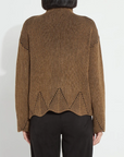 Rhea Cozy Rib Scallop Edge Pullover