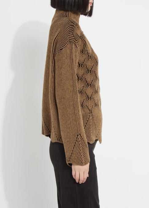 Rhea Cozy Rib Scallop Edge Pullover
