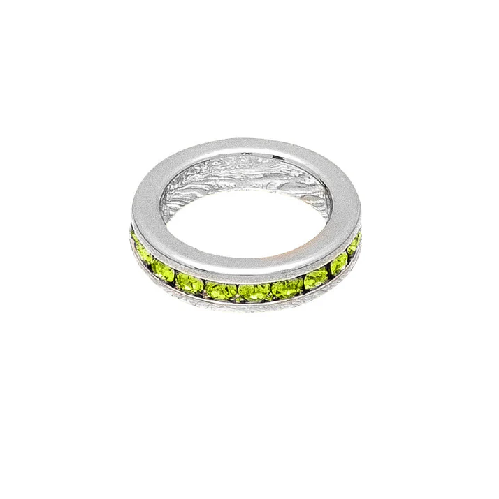 Birthstone C August (Peridot) White Gold