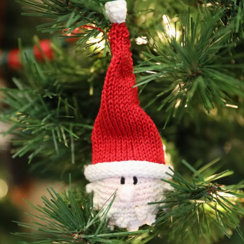 Crochet Santa Ornament