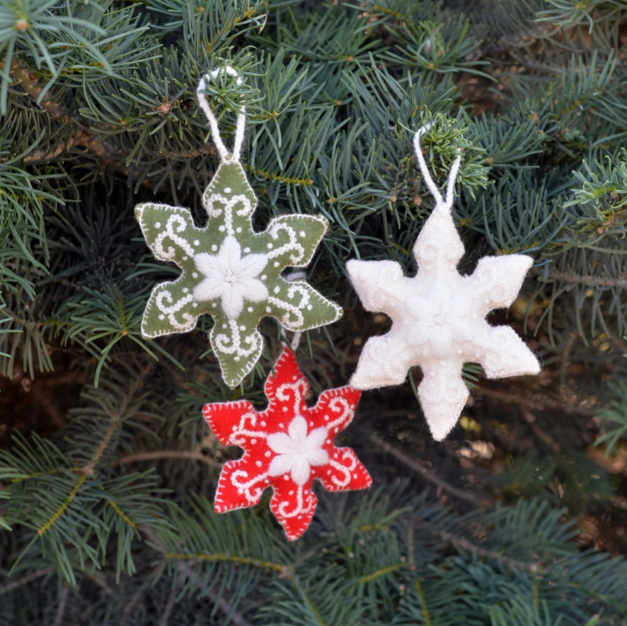 Snowflake Ornament Green