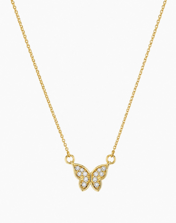 CZ Butterfly Necklace