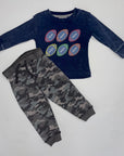 Football Long Sleeve w/ Camo Joggers 24M