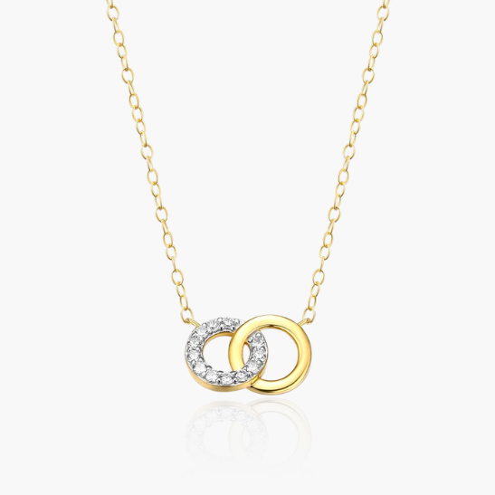 Twin Circle Necklace