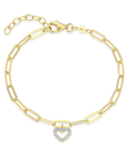 Paper Clip Heart Braclet