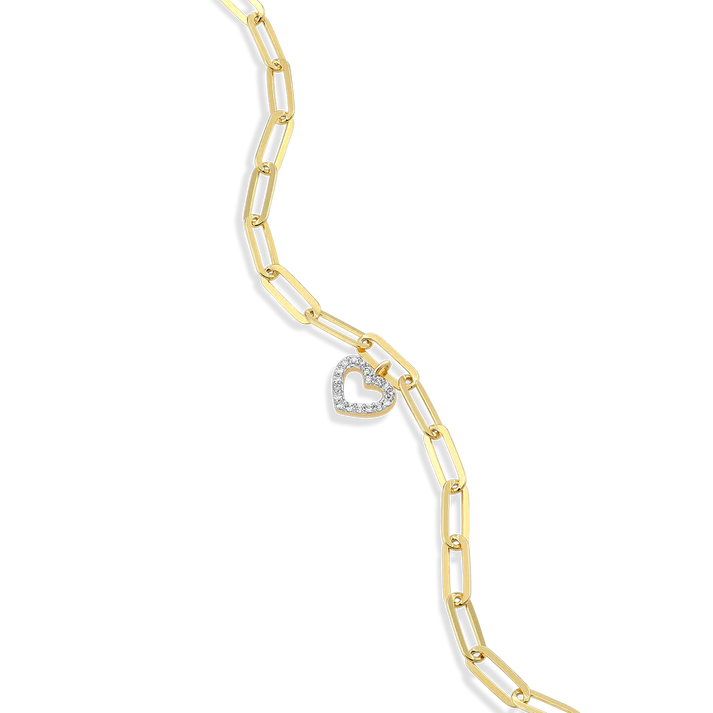 Paper Clip Heart Braclet