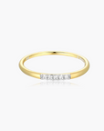Lab-Created Diamond Line Stackable Ring