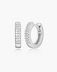 Petite Double Row Hoop Earrings