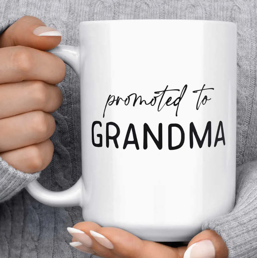Promoted To Grandma Mug 15OZ