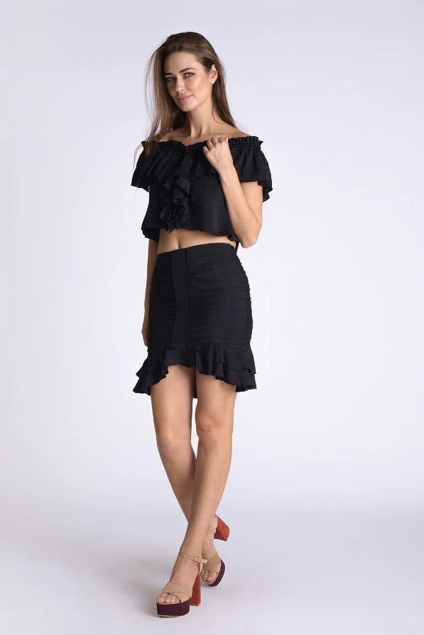 Kiki Crop Top - Black