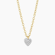 Cargar imagen en el visor de la galería, Small Heart Pendant Necklace Gold