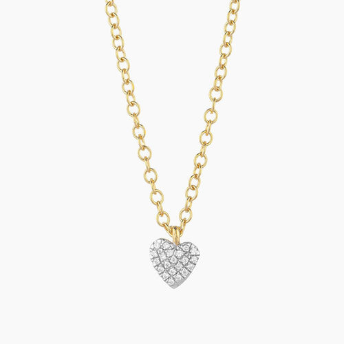 Small Heart Pendant Necklace Gold
