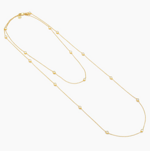 Dot To Dot Chain Necklace Gold