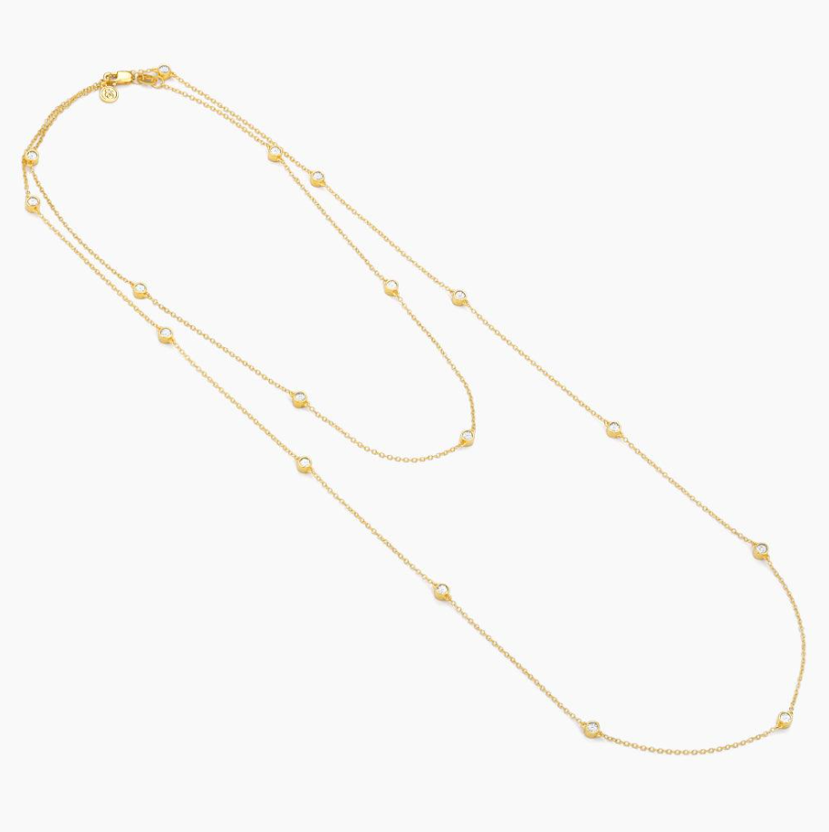 Dot To Dot Chain Necklace Silver