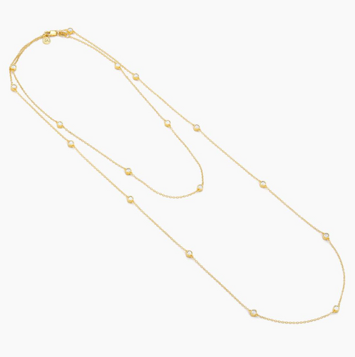 Dot To Dot Chain Necklace Silver
