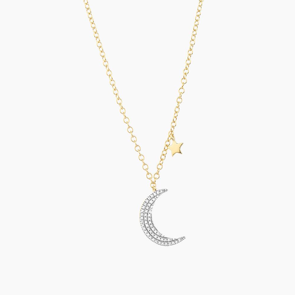 Fly Me To The Moon Necklace Gold