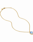 Honeybee Solitaire Necklace - Blue