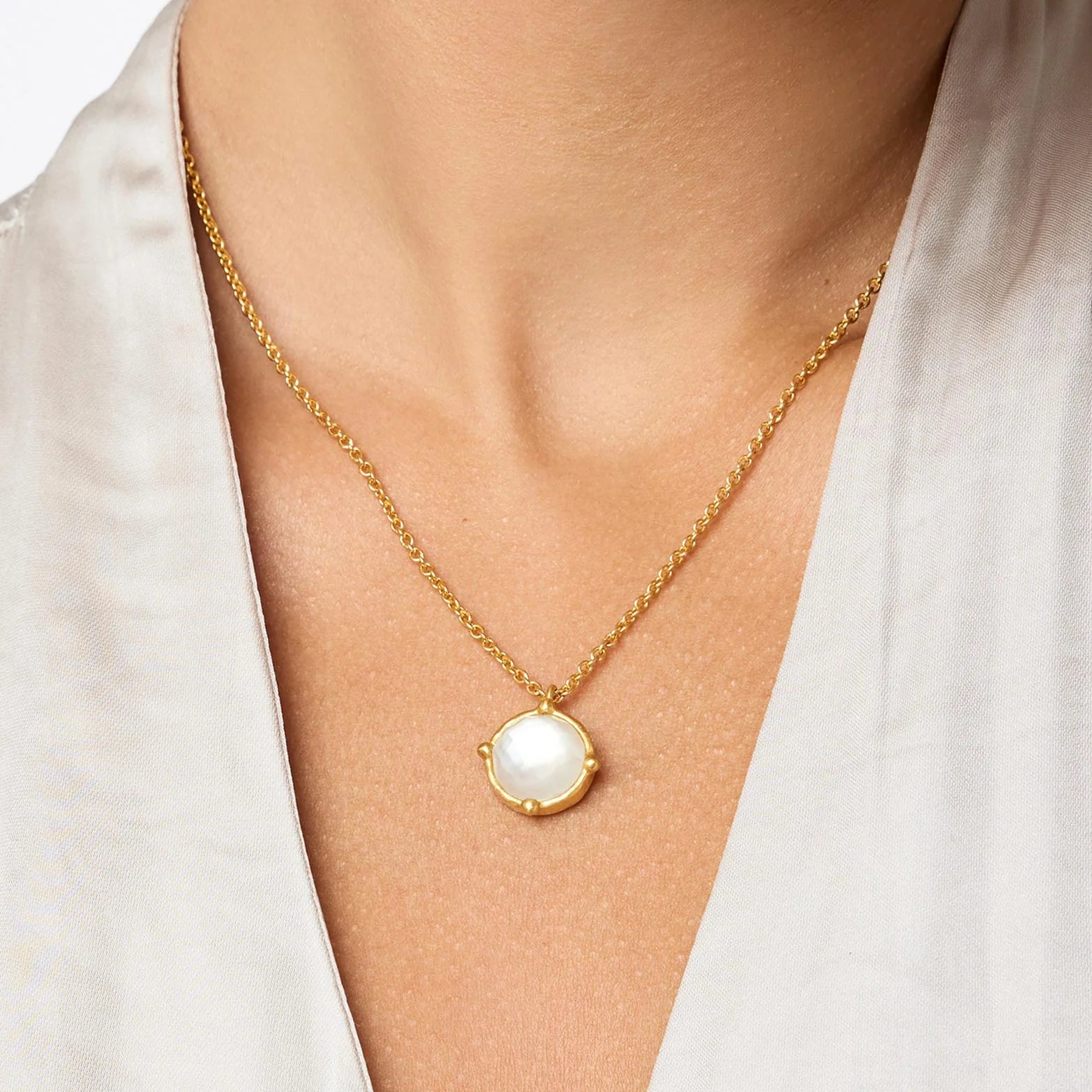 Honeybee Solitaire Necklace - Crystal