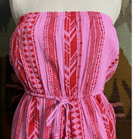 Strapless Jumper Red