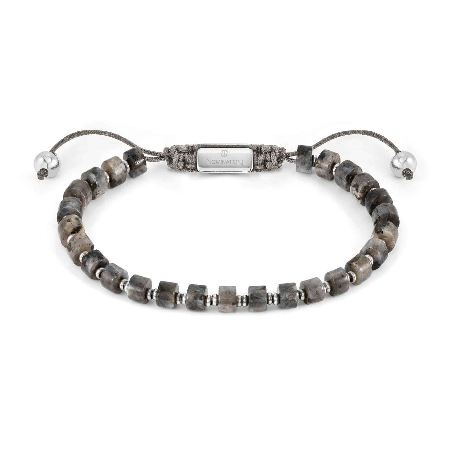 INSTINCTSTYLE Mens Bracelet Gray Jasper
