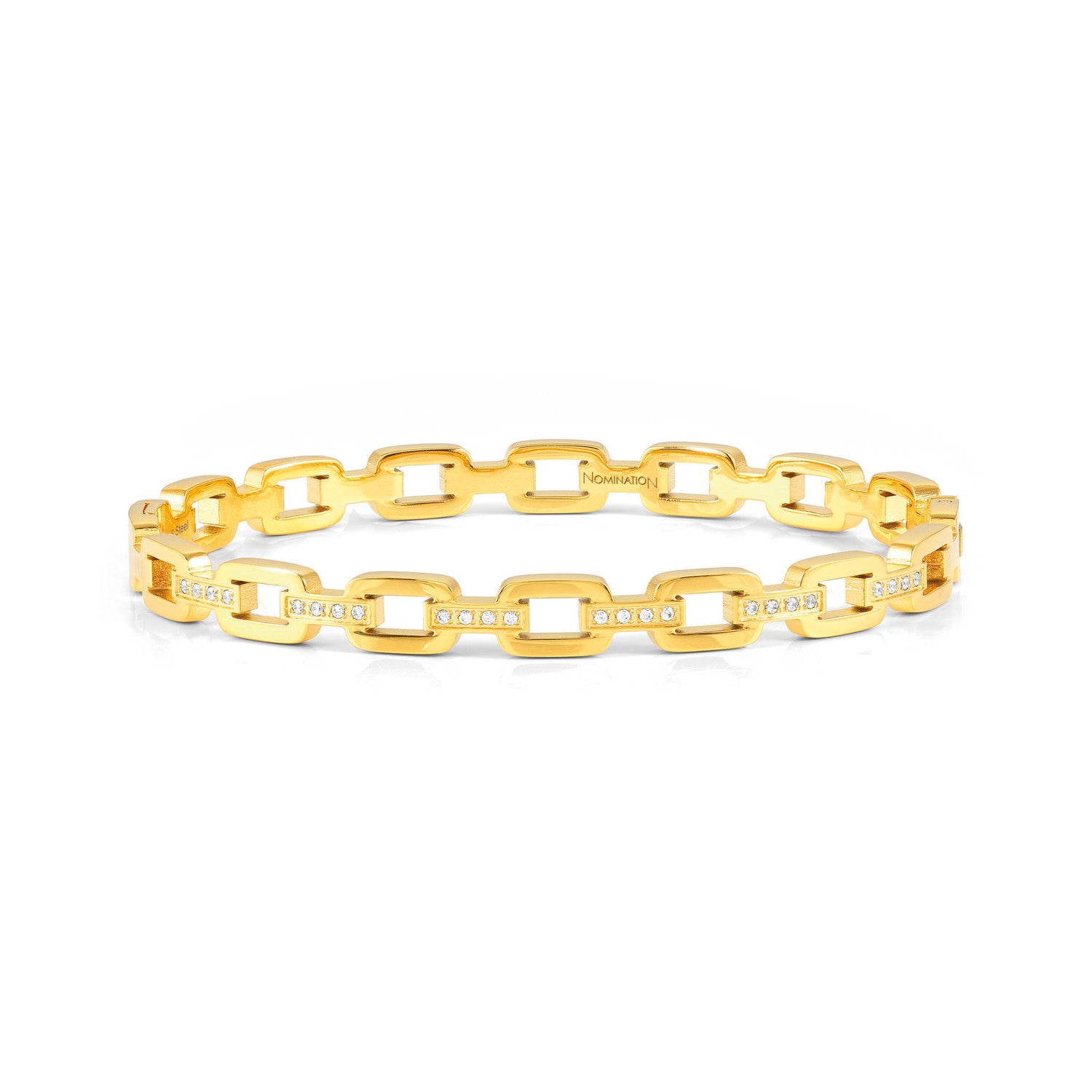 PRETTY BANGLES Chain CZ - Yellow Gold