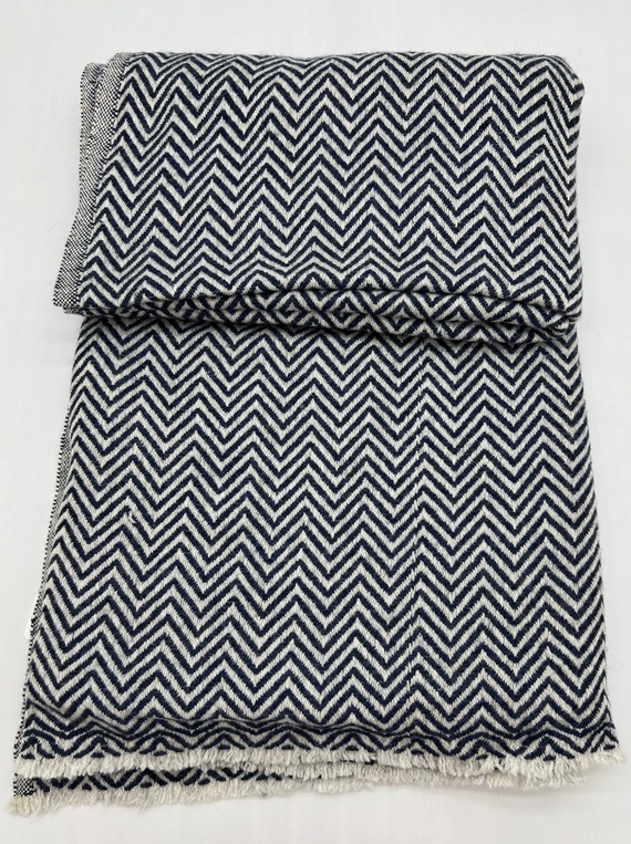 Cashmere Blanket - Navy