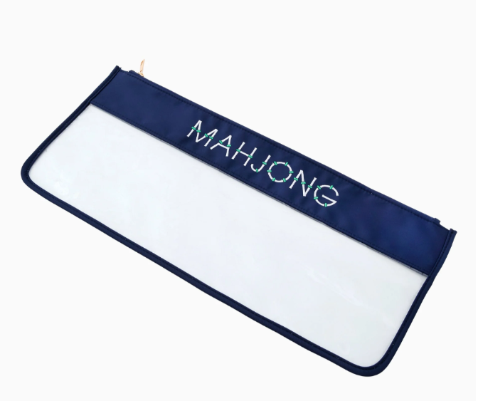 Navy Bamboo Mahjong Bag