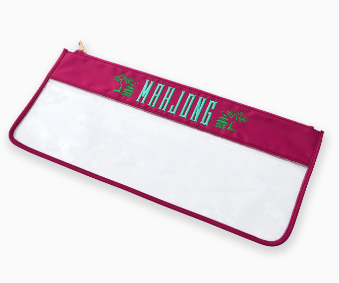 Magenta Pagoda Mahjong Bag