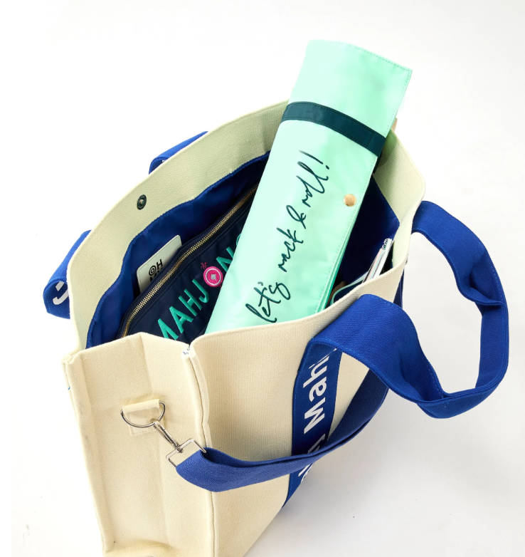 Blue Mahj It All Bag