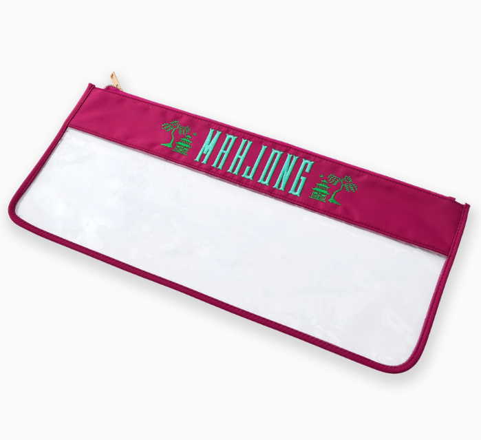 Magenta Pagoda Mahjong Bag