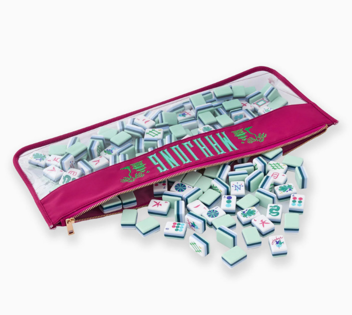 Magenta Pagoda Mahjong Bag