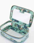 Metallic Light Blue Tile Storage Bag