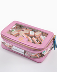 Metallic Light Pink Tile Storage Bag