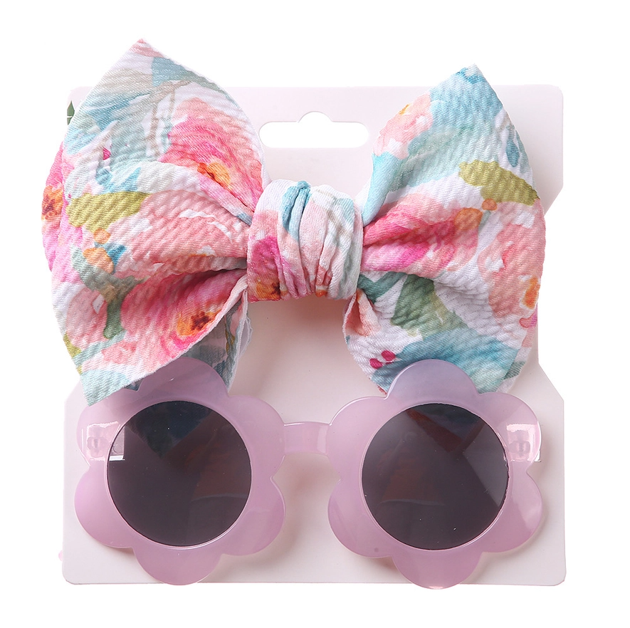Sunglasses &amp; Headband Set - Pink