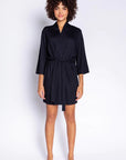 Black Reloved Lounge Robe