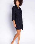 Black Reloved Lounge Robe